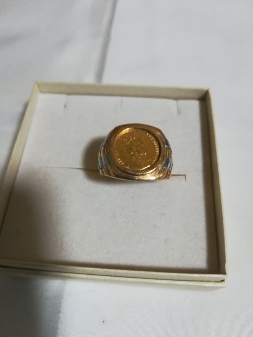 k18 Pt900 エリザベスコインリング